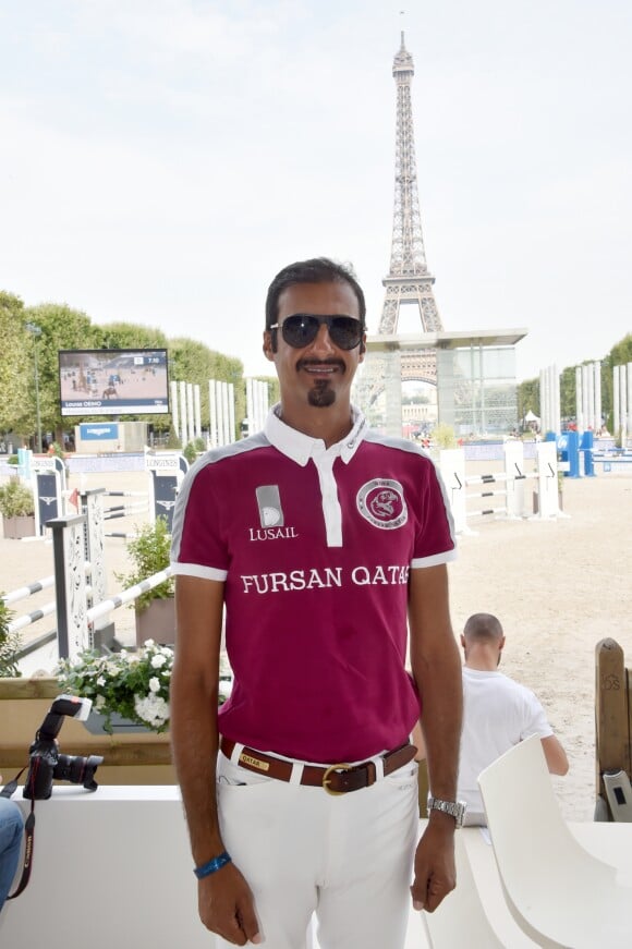 Exclusif - Ali bin Khalid Al Thani - People au Longines Paris Eiffel Jumping au Champ de Mars à Paris. Le 4 juillet 2018 © Perusseau-Veeren / Bestimage