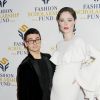 Christian Siriano et Coco Rocha (enceinte) - People à la soirée "The 81st Annual YMA Fashion Scholarship Fund National Merit Awards Dinner" à New York. Le 9 janvier 2018