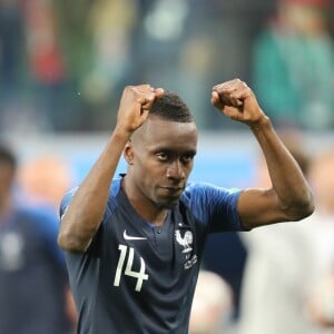 Blaise Matuidi - Joie de l'équipe de France après sa victoire en demi-finale de la coupe du monde contre la Belgique à Saint-Pétersbourg, Russie, le 10 juillet 2018. La France a gagné 1-0. © Cyril Moreau/Bestimage