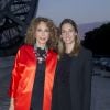 Marisa Berenson et sa fille Starlite - Inauguration de la Fondation Louis Vuitton à Paris le 20 octobre 2014.