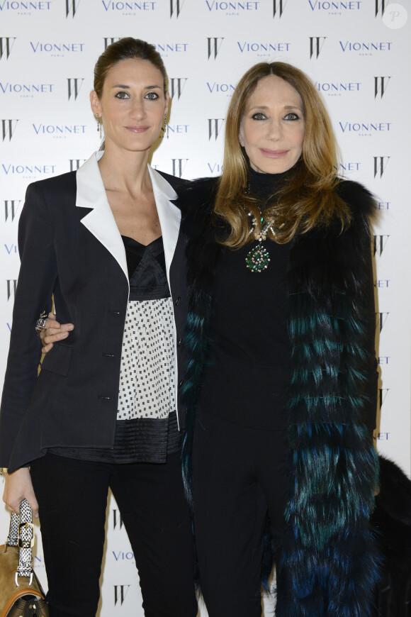 Marisa Berenson et sa fille Starlite Randall Berenson - Cocktail et diner Vionnet lors de la fashion week de Milan. Le 21 fevrier 2013.