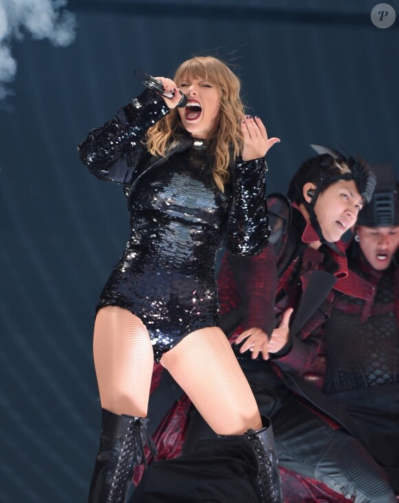 Taylor Swift en concert au Etihad Stadium à Manchester, le 8 juin 2018.