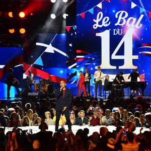 Exclusif - Nikos Aliagas - Enregistrement de l'émission "Le Bal du 14 Juillet" dans les Arènes de Nîmes, diffusée sur TF1. Le 7 juin 2018 © Bruno Bebert