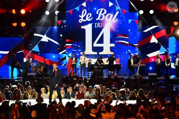 Exclusif - Nikos Aliagas - Enregistrement de l'émission "Le Bal du 14 Juillet" dans les Arènes de Nîmes, diffusée sur TF1. Le 7 juin 2018 © Bruno Bebert