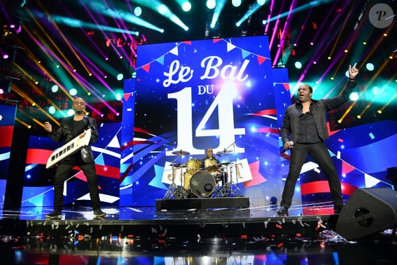 Exclusif - Les Gibson Brothers - Enregistrement de l'émission "Le Bal du 14 Juillet" dans les Arènes de Nîmes, diffusée sur TF1. Le 7 juin 2018 © Bruno Bebert