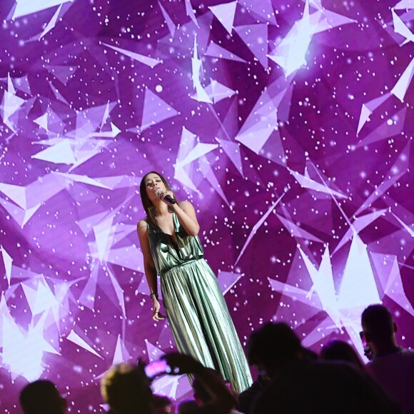 Exclusif - Amel Bent - Enregistrement de l'émission "Le Bal du 14 Juillet" dans les Arènes de Nîmes, diffusée sur TF1. Le 7 juin 2018 © Bruno Bebert