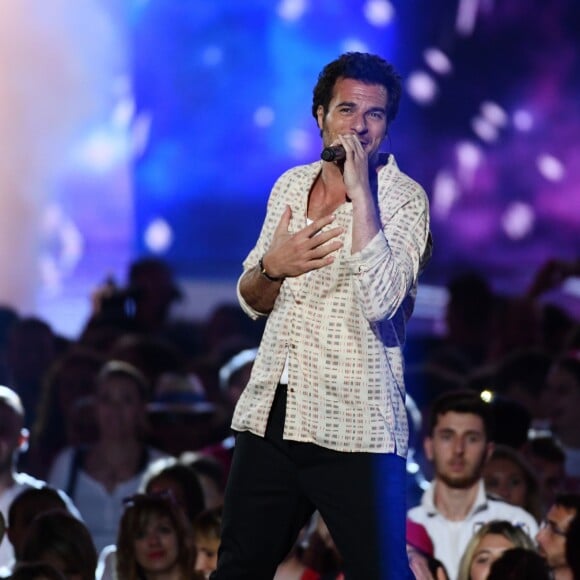 Exclusif - Amir Haddad - Enregistrement de l'émission "Le Bal du 14 Juillet" dans les Arènes de Nîmes, diffusée sur TF1. Le 7 juin 2018 © Bruno Bebert