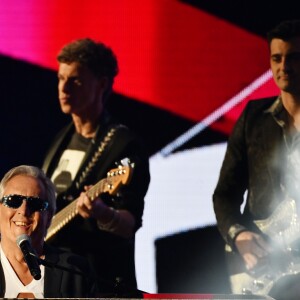 Exclusif - Gilbert Montagné - Enregistrement de l'émission "Le Bal du 14 Juillet" dans les Arènes de Nîmes, diffusée sur TF1. Le 7 juin 2018 © Bruno Bebert