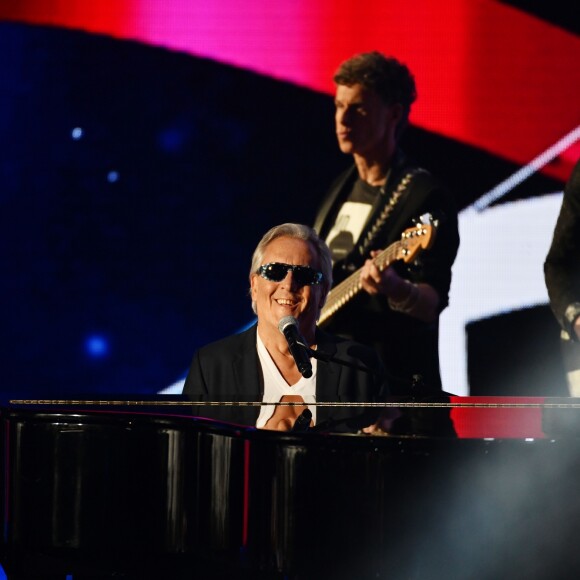 Exclusif - Gilbert Montagné - Enregistrement de l'émission "Le Bal du 14 Juillet" dans les Arènes de Nîmes, diffusée sur TF1. Le 7 juin 2018 © Bruno Bebert