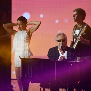 Exclusif - Gilbert Montagné - Enregistrement de l'émission "Le Bal du 14 Juillet" dans les Arènes de Nîmes, diffusée sur TF1. Le 7 juin 2018 © Bruno Bebert