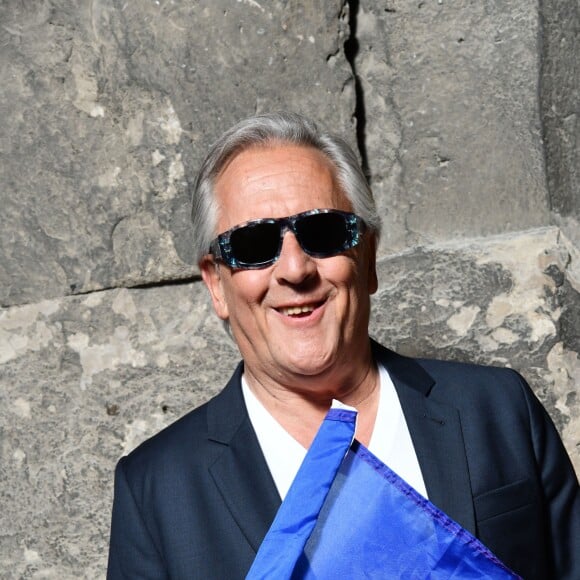 Exclusif - Gilbert Montagné - Backstage de l'enregistrement de l'émission "Le Bal du 14 Juillet" dans les Arènes de Nîmes, diffusée sur TF1. Le 11 juin 2018 © Bruno Bebert