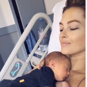 Caroline Receveur et Hugo Philip ont accueilli leur premier enfant, Marlon le 6 juillet 2018 - Instagram, 7 juillet 2018