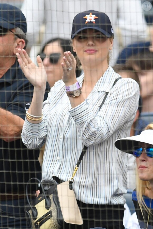 Kate Upton est allée encourager son mari H. Astros à un match de baseball dans le quartier du Bronx à New York, le 28 mai 2018
