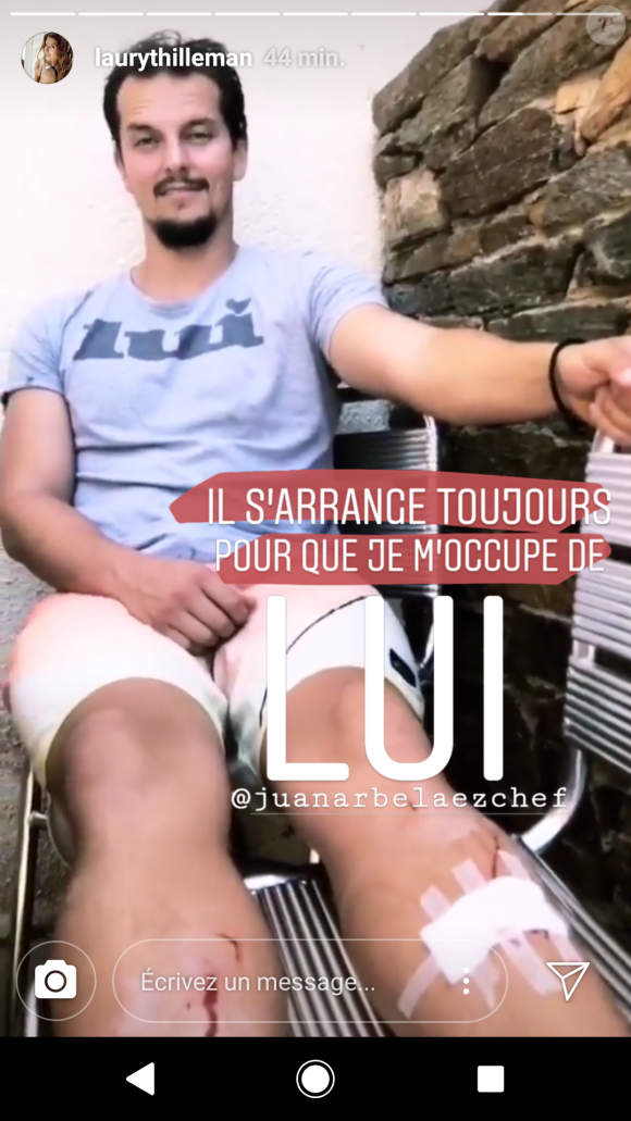 Juan Arbelaez blessé pendant ses vacances avec Laury Thilleman - Instagram, 23 juillet 2018