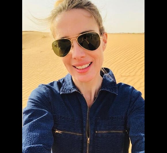 Sidonie Bonnec dévoile un selfie en voyage à Dubaï - Instagram, 26 février 2018