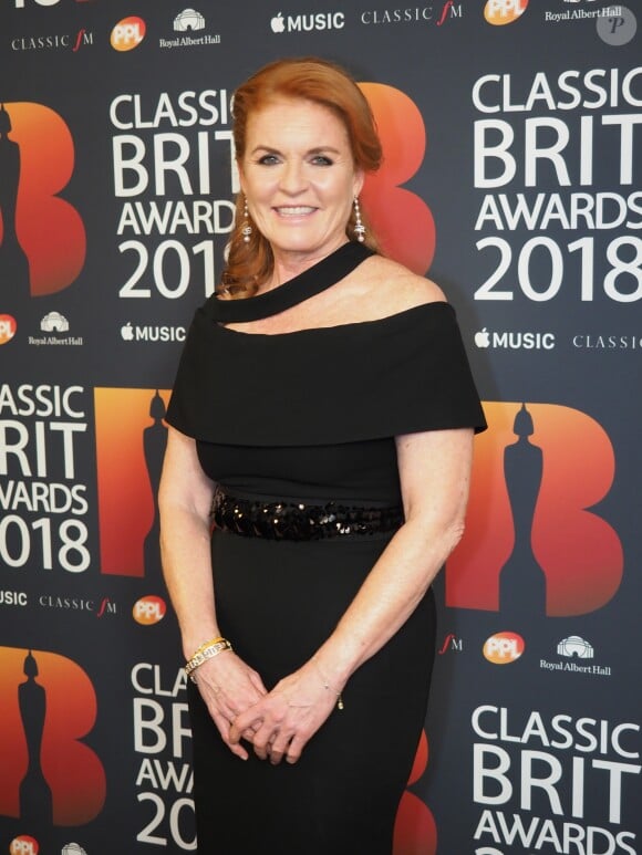 Sarah Ferguson, duchesse d'York, lors des Classic BRIT Awards au Royal Albert Hall à London, le 13 juin 2018.