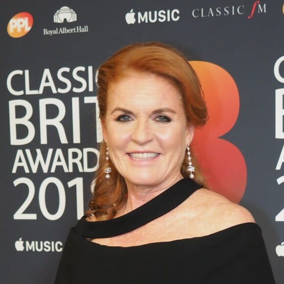 Sarah Ferguson, duchesse d'York, lors des Classic BRIT Awards au Royal Albert Hall à London, le 13 juin 2018.
