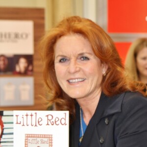 Sarah Ferguson, duchesse d'York, présente son livre "Little Red" lors du Licensing Expo 2018 au centre Mandalay Bay Convention à Las Vegas, Nevada, le 22 mai 2018.