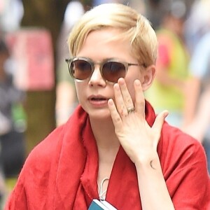 Michelle Williams sur le tournage de son nouveau film " After the wedding" à New York Le 01 juin 2018.