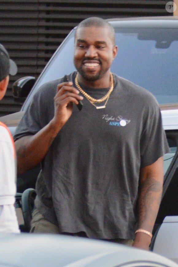 Kanye West est allé dîner au restaurant Nobu à Malibu, le 13 juillet 2018.
