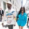 Kim Kardashian à Paris pour son ami, le créateur Virgil Abloh. La star, accompagnée de son mari Kanye West, s'est rendue au défilé de mode homme printemps-été 2019 Louis Vuitton à Paris, le 21 juin 2018.