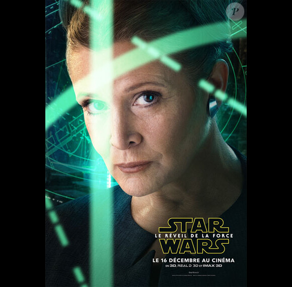 Carrie Fisher dans "Star Wars, Episode VII : Le Réveil de la force", de J. J. Abrams, sorti en décembre 2015.