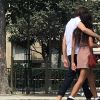 Exclusif - Malia Obama et son compagnon Rory Farquharson se promènent en amoureux dans les rues de Paris. Le 16 juillet 2018