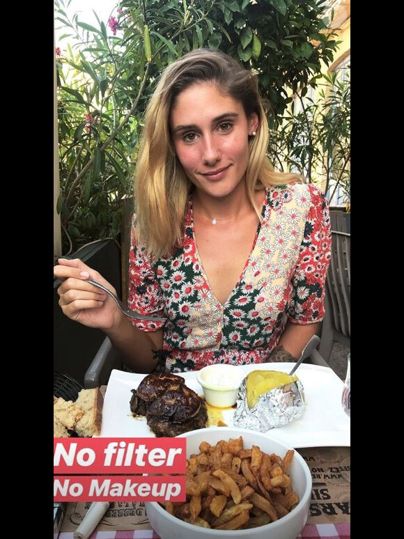 Jesta sans filtre et sans maquillage en story Instagram - 1er août 2018