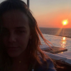 Pauline Ducruet au coucher du soleil sur le Cavo Tagoo à Mykonos le 6 août 2016, photo Instagram