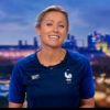 Anne-Sophie Lapix lors du JT de France 2 le soir de la finale de la Coupe du monde 2018 - France 2, 15 juillet 2018