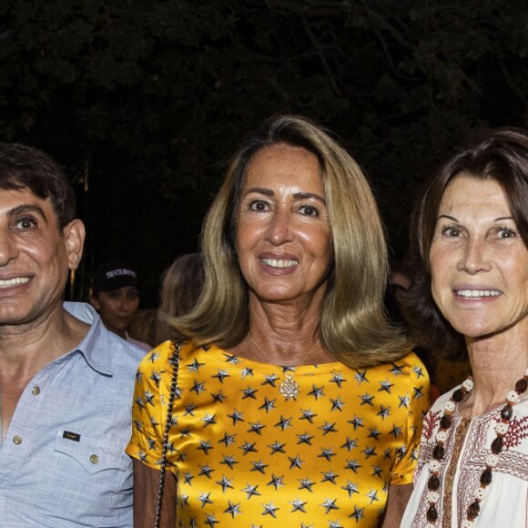Exclusif - Jacques Demri, Nicole Coullier, Sylvie Rousseau et Orlando - Francis Cabrel en concert lors du festival de Ramatuelle le 2 aout 2018. C'est la première fois qu'il vient chanter au festival de Ramatuelle. © Cyril Bruneau/Bestimage