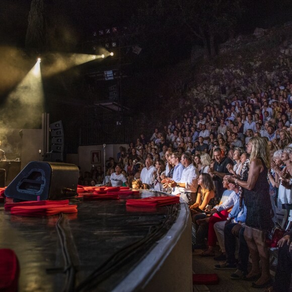 Exclusif - Francis Cabrel - Francis Cabrel en concert lors du festival de Ramatuelle le 2 aout 2018. C'est la première fois qu'il vient chanter au festival de Ramatuelle. © Cyril Bruneau/Bestimage