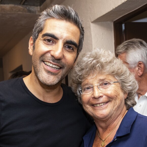 Exclusif - Ary Abittan et Jacqueline Franjou (présidente du Festival de Ramatuelle) - Festival de Ramatuelle avec le spectacle Ary Abittan "My story" le 3 Août 2018 © Cyril Bruneau / Festival de Ramatuelle / Bestimage