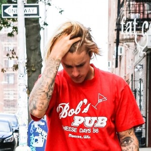 Exclusif - Justin Bieber et sa fiancée Hailey Baldwin sont allés déjeuner puis au cinéma ensemble à New York, le 3 août 2018.