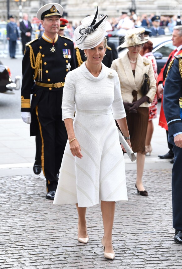 La comtesse Sophie de Wessex lors de la cérémonie pour le centenaire de la RAF en l'abbaye de Westminster à Londres le 10 juillet 2018.