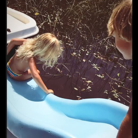 Elodie Gossuin en vacances avec ses enfants - Instagram, 6 août 2018