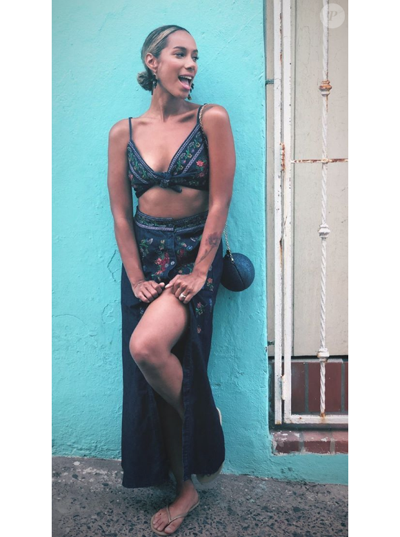Leona Lewis, image de sa story Instagram du 6 août 2018 lors de son séjour à San Juan, Porto Rico, avec son amoureux Dennis Jauch, qui l'a demandée en mariage.