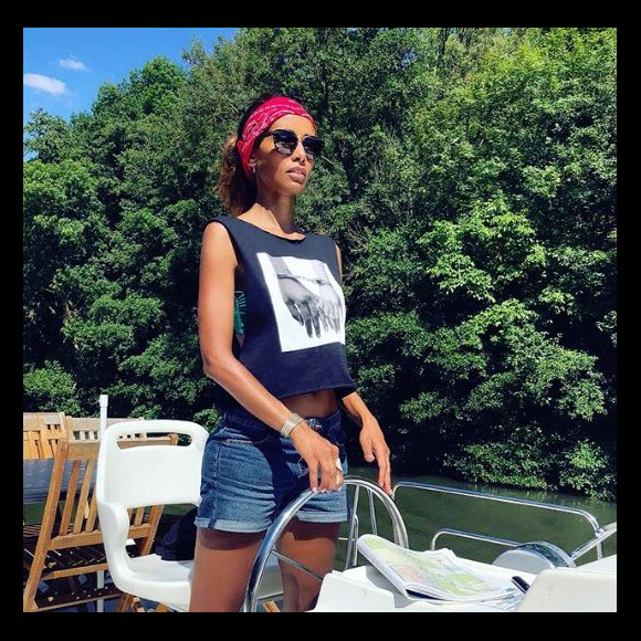 Sonia Rolland en vacances avec ses filles et son mari Jalil Lespert - Instagram, août 2018