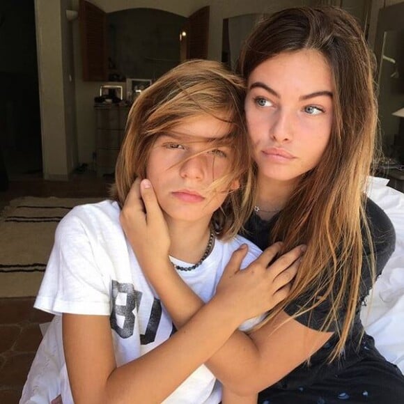 Ayrton et Thylane, les enfants de Veronika Loubry. Juin 2018.