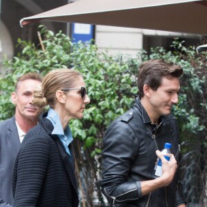 Exclusif - Céline Dion et son danseur Pepe Munoz à Paris, France, le 8 août 2017.