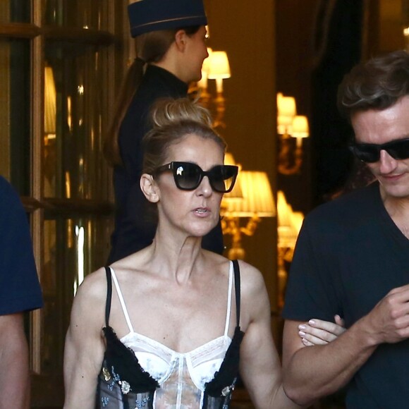 Exclusif - Céline Dion et son danseur Pepe Munoz à Paris, France, le 1er août 2017.