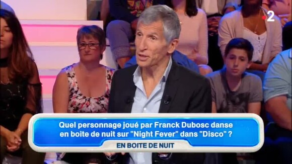 Nagui tacle Franck Dubosc dans "Tout le monde veut prendre sa place" sur France 2, le 13 août 2018.