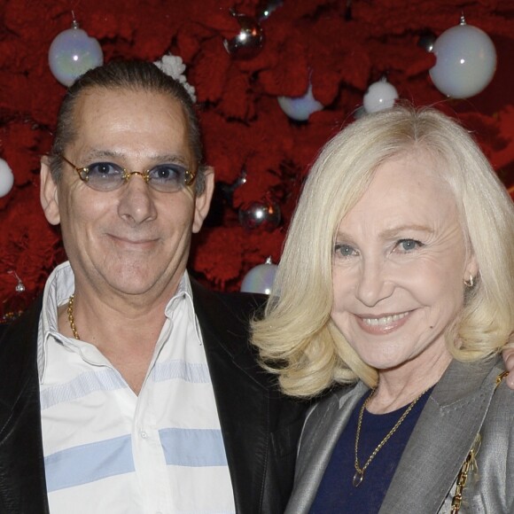 Michele Torr et son mari Jean-Pierre - People au concert de Celine Dion au POPB de Paris, le 5 décembre 2013.