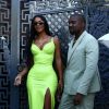 Kanye West et Kim Kardashian lors de leurs vacances à Miami le 18 août 2018. Ils devaient asister le soir même au mariage du rappeur 2 Chainz et Kesha Ward.