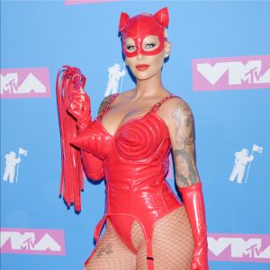 Amber Rose assiste aux MTV Video Music Awards 2018 au Radio City Music Hall à New York, le 20 août 2018.