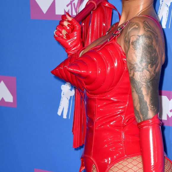 Amber Rose assiste aux MTV Video Music Awards 2018 au Radio City Music Hall à New York, le 20 août 2018.