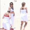 Exclusif - Les filles de Sylvester Stallone, Sistine Rose et Scarlet Rose Stallone, en vacances à Cabo San Lucas au Mexique, le 14 août 2018.