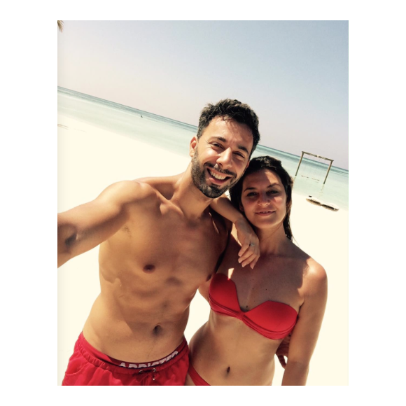 Badri et Laëtitia Milot le 28 décembre 2016 aux Maldives.