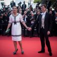 Carole Bouquet et son compagnon Philippe Sereys de Rothschild - Montée des marches du film de la Soirée 70ème Anniversaire lors du 70ème Festival International du Film de Cannes. Le 23 mai 2017. © Borde-Jacovides-Moreau/Bestimage 
  