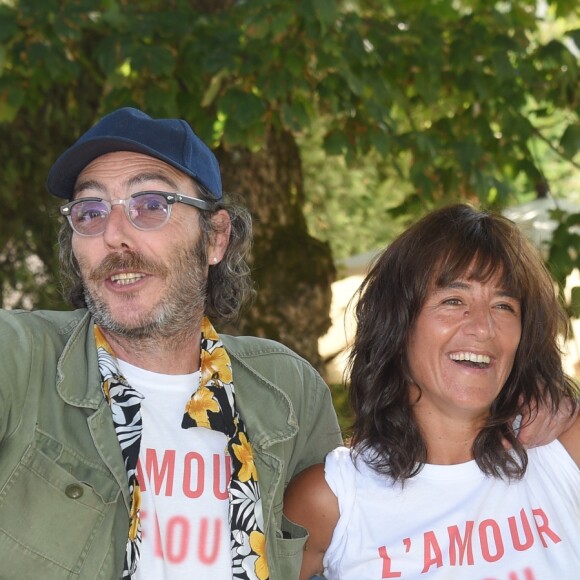 Philippe Rebbot (réalisateur) et Romane Bohringer (réalisatrice) pour le film "L'Amour Flou" lors du deuxième jour de la 11ème édition du festival du Film Francophone d'Angoulême, France, le 22 août 2018. © Coadic Guirec/Bestimage